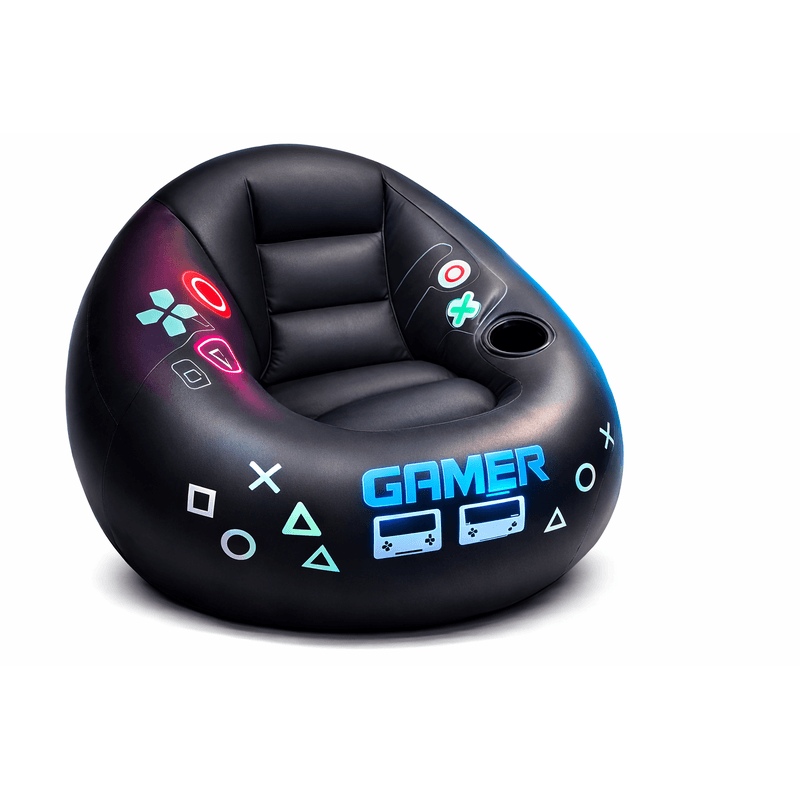 gaming fotelja na naduvavanje — prednja strana