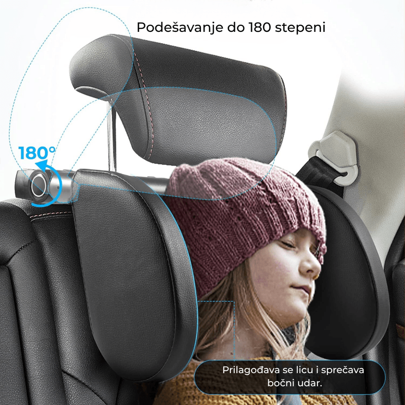 jastuk za vrat za auto — u upotrebi