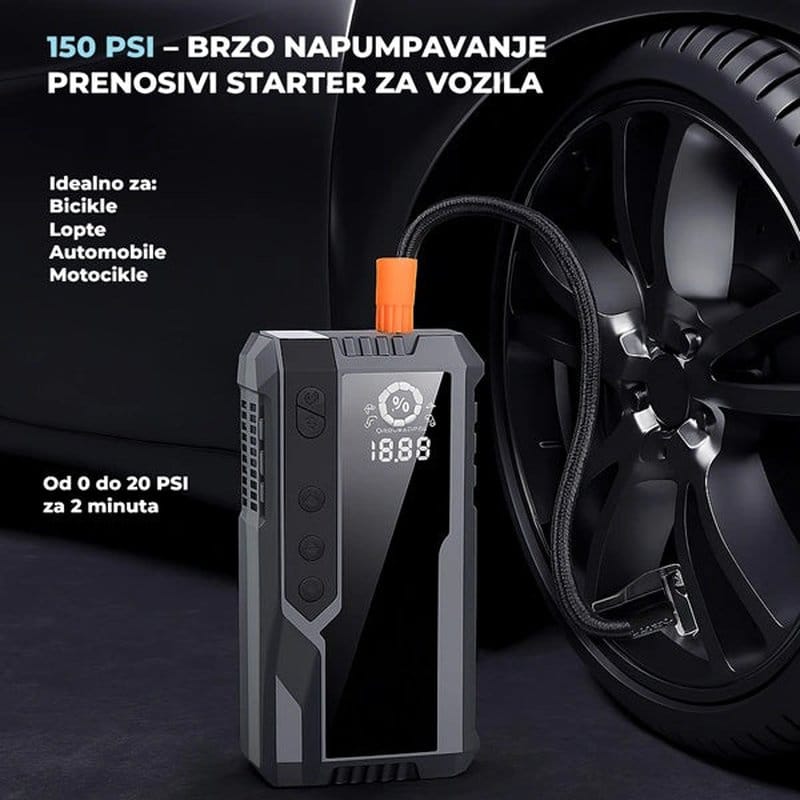 jump starter za kola jump starter za kola — u upotrebi