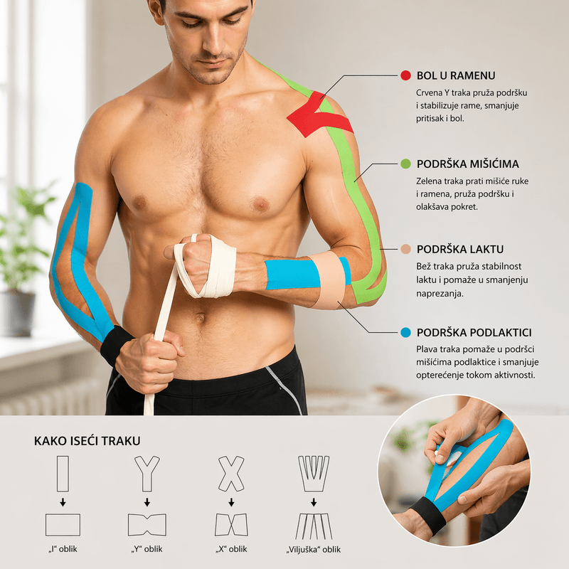 kinesio trake za sport — detalji