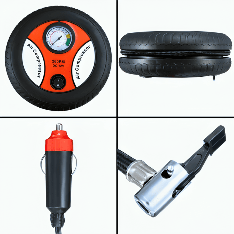 kompresor za auto gume — u upotrebi