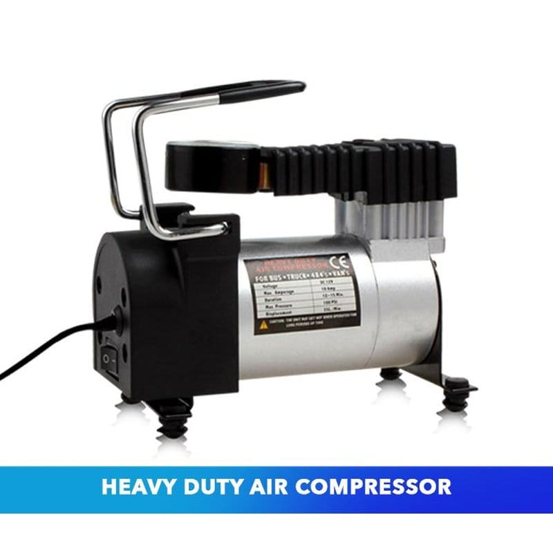 kompresor za pumpanje guma 12V kompresor za pumpanje guma 12V — u upotrebi