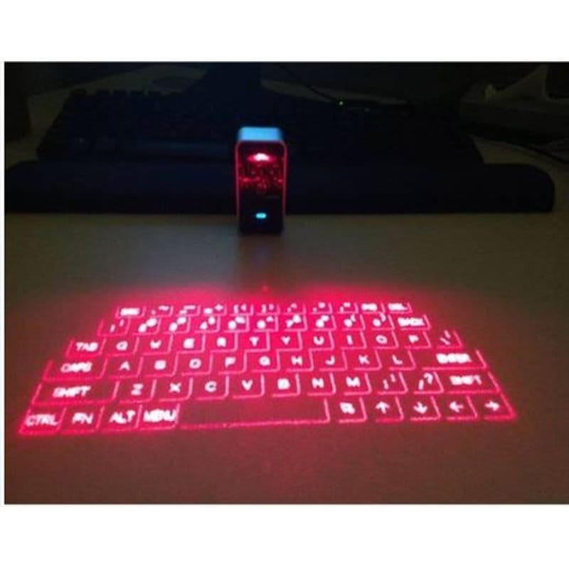 laserska virtuelna tastatura — prednja strana