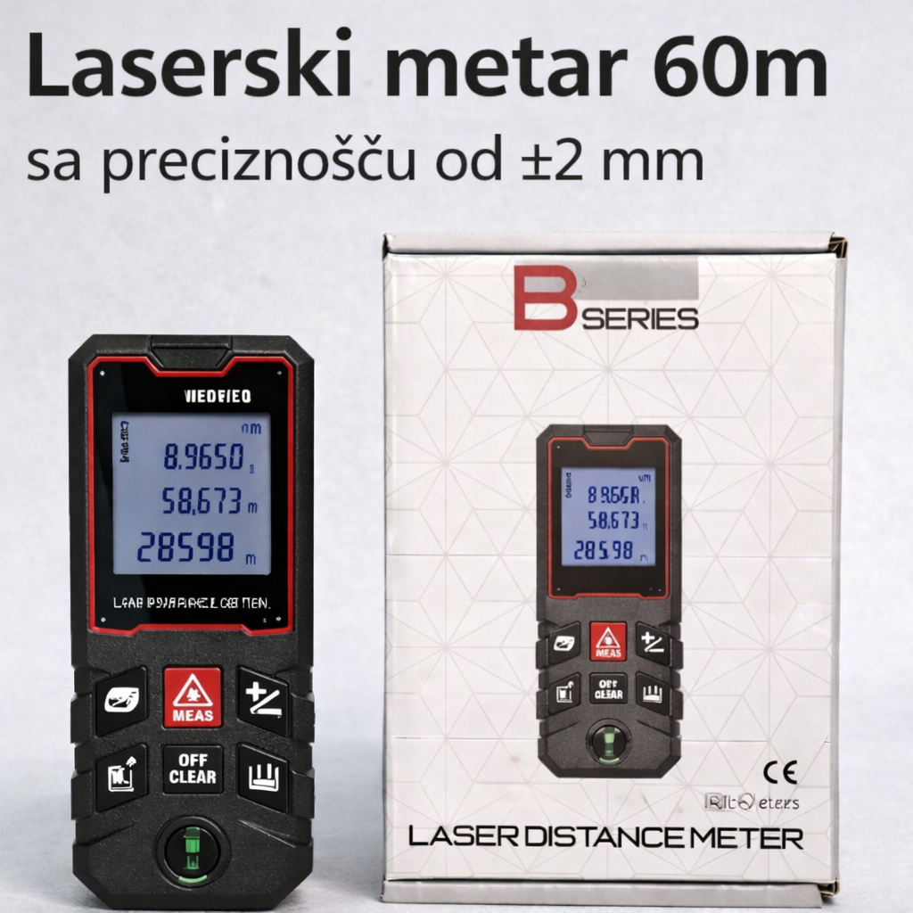 Laserski metar 60m laserski metar 60m — prednja strana