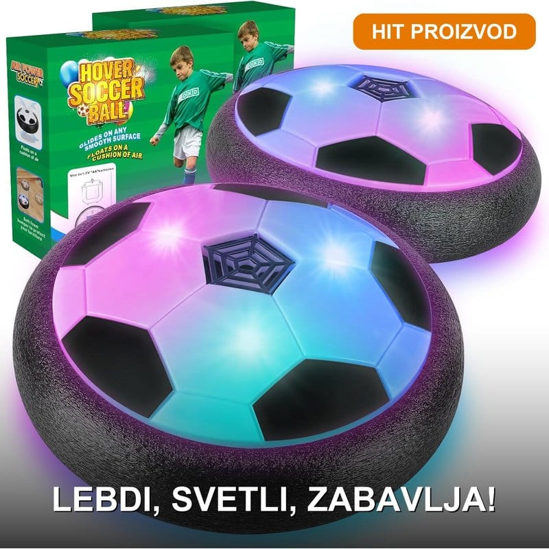 lebdeća lopta sa LED svetlima — prednja strana