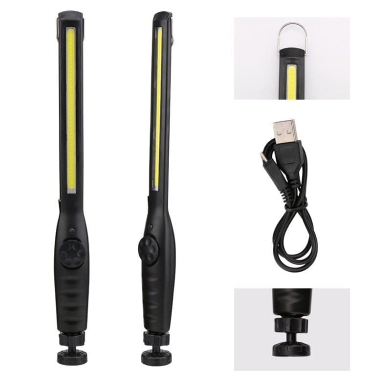LED lampa sa magnetom punjiva — u upotrebi