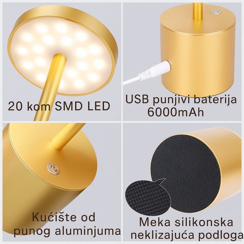 LED prenosiva lampa za čitanje LED prenosiva lampa za čitanje — prednja strana