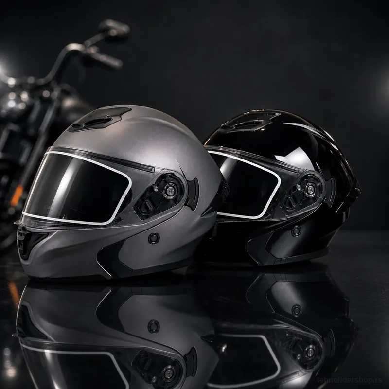 Moto Kaciga na Preklop (Flip-Up) sa Duplim Vizirom – Modularna Kaciga za Motor, Skuter i Touring Vožnju Moto Kaciga na Preklop (Flip-Up) sa Duplim Vizirom – Modularna Kaciga za Motor, Skuter i Touring Vožnju