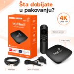 mx10 android smart tv — prednja strana