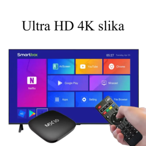 MX10 Android TV Box — prednja strana