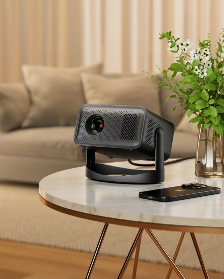 Pametni Pan-Tilt Projektor sa Android Sistemom – Full HD, HDR, USB, Gaming pametni pantilt projektor sa — pakovanje