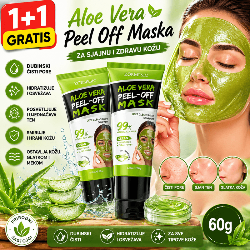 peel off maska sa aloe verom — prednja strana