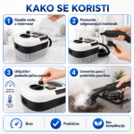 profesionalni paročistač sa rezervoarom — detalji