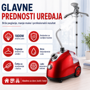 profesionalni vertikalni paročistač i — prednja strana