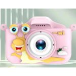 Puž dečiji digitalni fotoaparat – roze kamera za male fotografe
