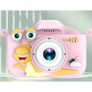 Puž dečiji digitalni fotoaparat – roze kamera za male fotografe