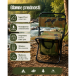 sklopiva stolica sa torbom — prednja strana