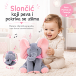Slončić Koji Peva i Pokriva se Ušima