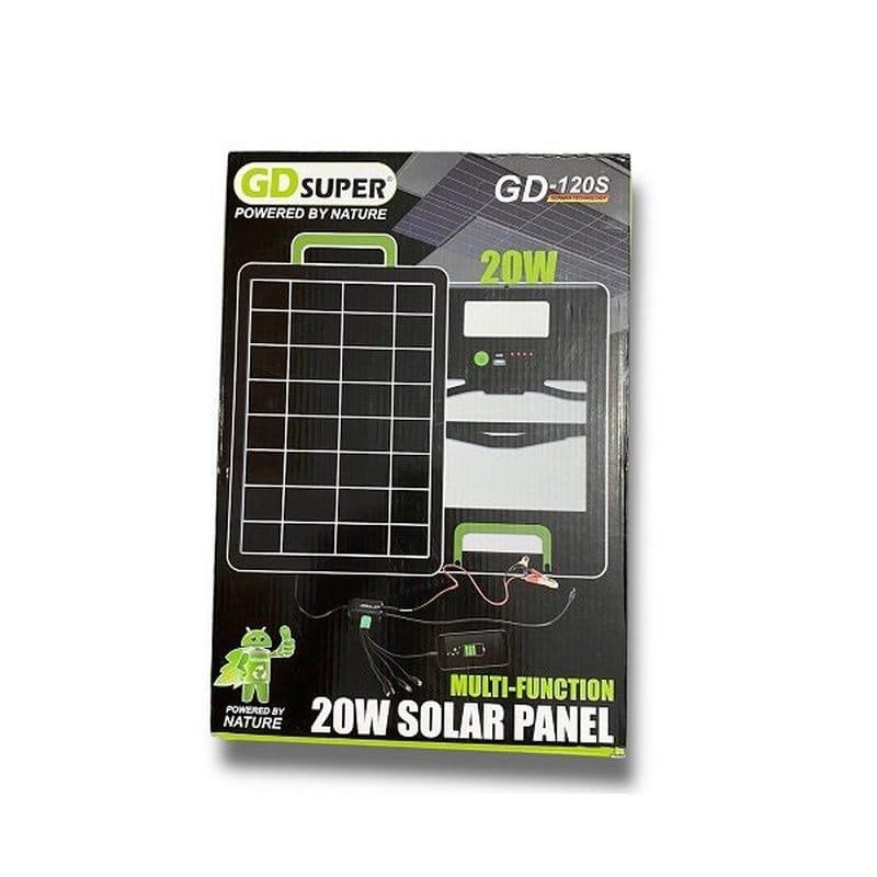 solarni panel punjač 20W — prednja strana