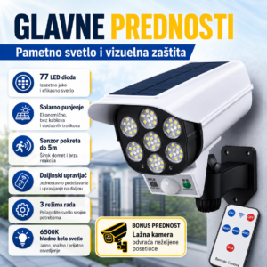 solarni reflektor - lažna kamera — prednja strana