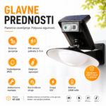 solarni reflektor za sigurnost — detalji