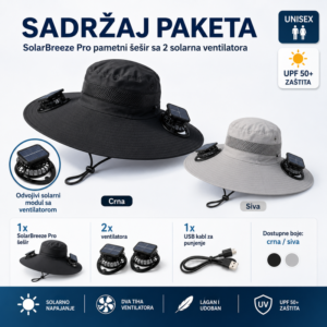 pametni šešir za sunce — pakovanje