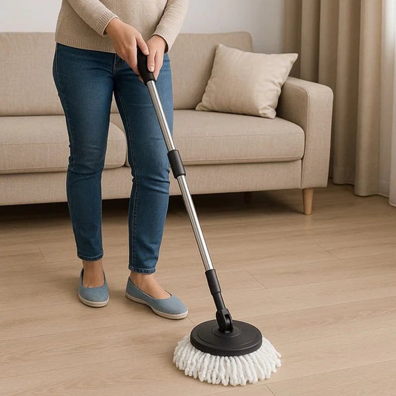 spin mop sa ceđenjem — prednja strana