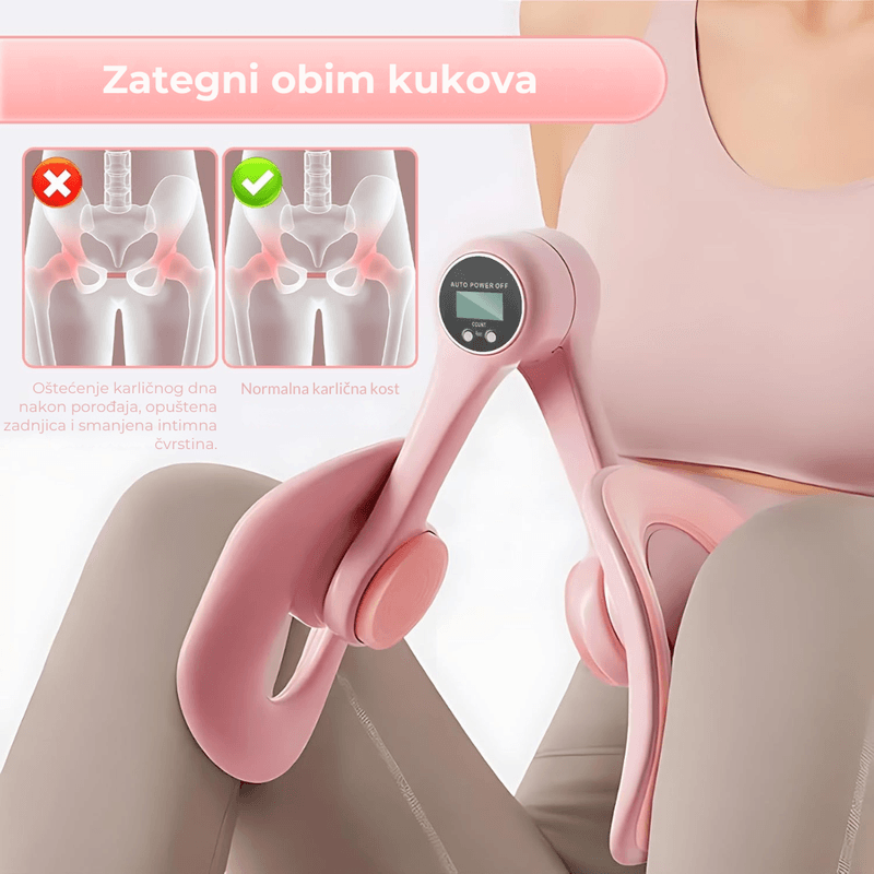 uređaj za jačanje karličnog dna — u upotrebi