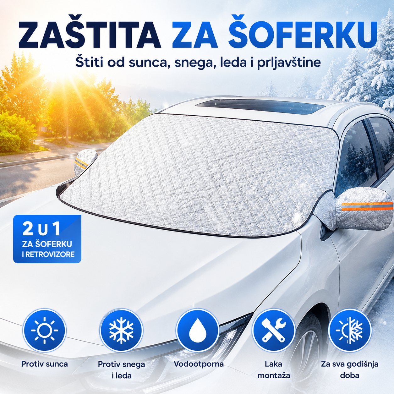 Zaštita Sunca,Snega,Kiše i Oluje za vaš automobil Zaštita Sunca,Snega,Kiše i Oluje za vaš automobil
