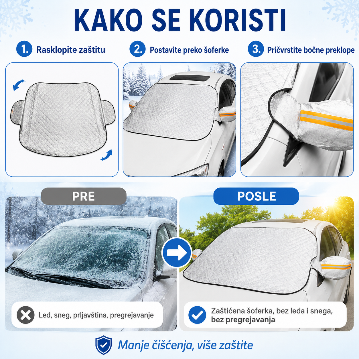 Zaštita Sunca,Snega,Kiše i Oluje za vaš automobil zaštita sunca,snega,kiše i oluje — detalji