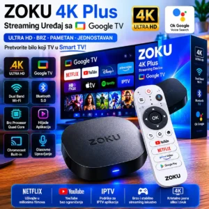 ZOKU 4K Plus Google TV Box – 4K Ultra HD Streaming Uređaj