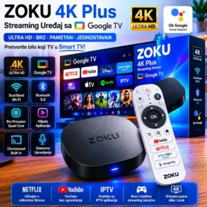 Zoku 4K Plus Google TV Box — prednja strana