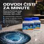 2 bočice TERMINATOR PRAHA – SREDSTVO ZA OTPUŠAVANJE ODVODA I WC ŠOLJA (520 GR)