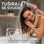 2 u 1 Tuš za Umivaonik sa Fleksibilnim Crevom i Ventilom za Prebacivanje