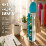 2u1 Flašica za Vodu sa Dnevnim Organizatorom za Lekove