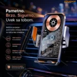 2u1 Pametni Auto držač i Bežični punjač za telefon
