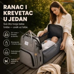 2u1 Ranac krevetac za mame i bebe Rasprodaja