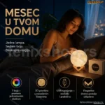 3D Meseceva lampa sa postoljem