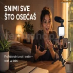 4 u 1 Set za Vlogovanje – Mikrofon, LED Lampa i Stativ za Kreatore Sadržaja