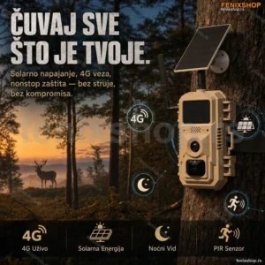 4G Solarna Lovačka Kamera Trail