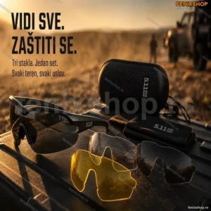 5.11 Taktičke Vojne Naočare sa 3 Izmenjiva Stakla – Set