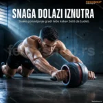 AB Carver Pro – Točak za Trbušnjake sa Oprugom od Ugljeničnog Čelika
