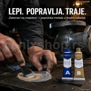 AB Pasta za Hladno Zavarivanje Dvokomponentna Epoksidna - 2x100ml (1+1 GRATIS)