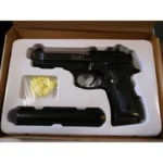 Airsoft pištolj C19 sa prigušivačem — metalni