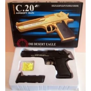 Airsoft pištolj Desert Eagle sa prigušivačem — metalni