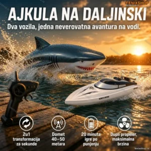 Ajkula gliser na daljinski 2u1