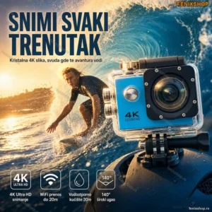 Akciona 4K ULTRA HD Sportska Kamera WI FI