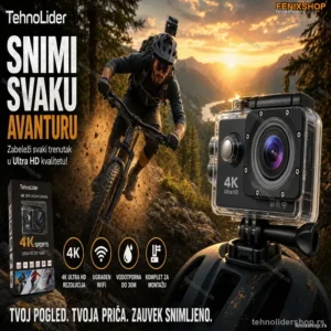Akciona Kamera Ultra HD 4K WiFi – Sportska Kamera za Avanture
