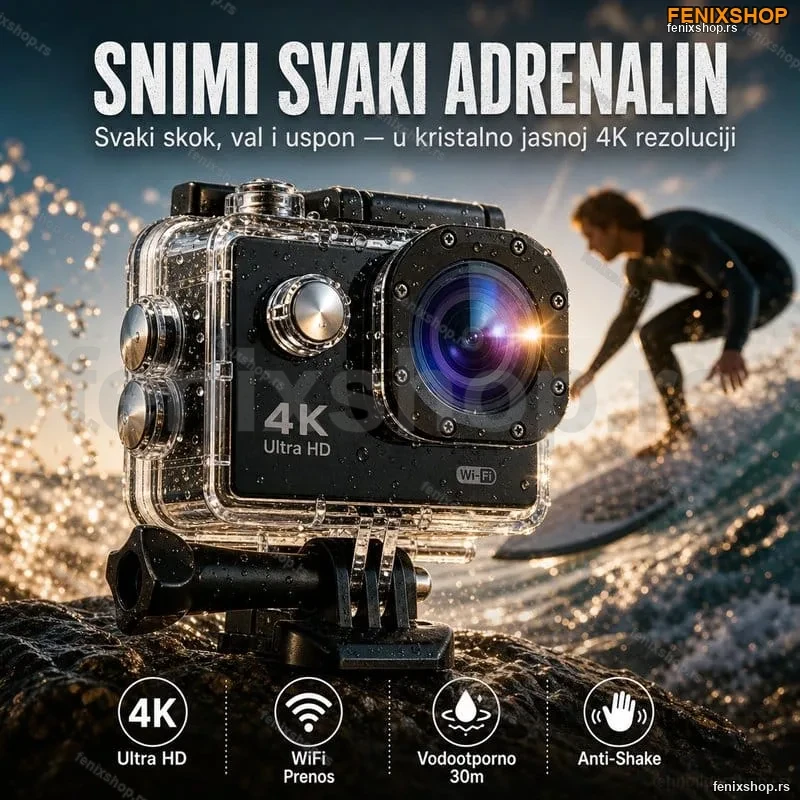 Akciona sportska KAMERA ULTRA HD 4K WiFi Akciona sportska KAMERA ULTRA HD 4K WiFi