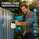 Aku pištolj za farbanje 800w sa dve baterije